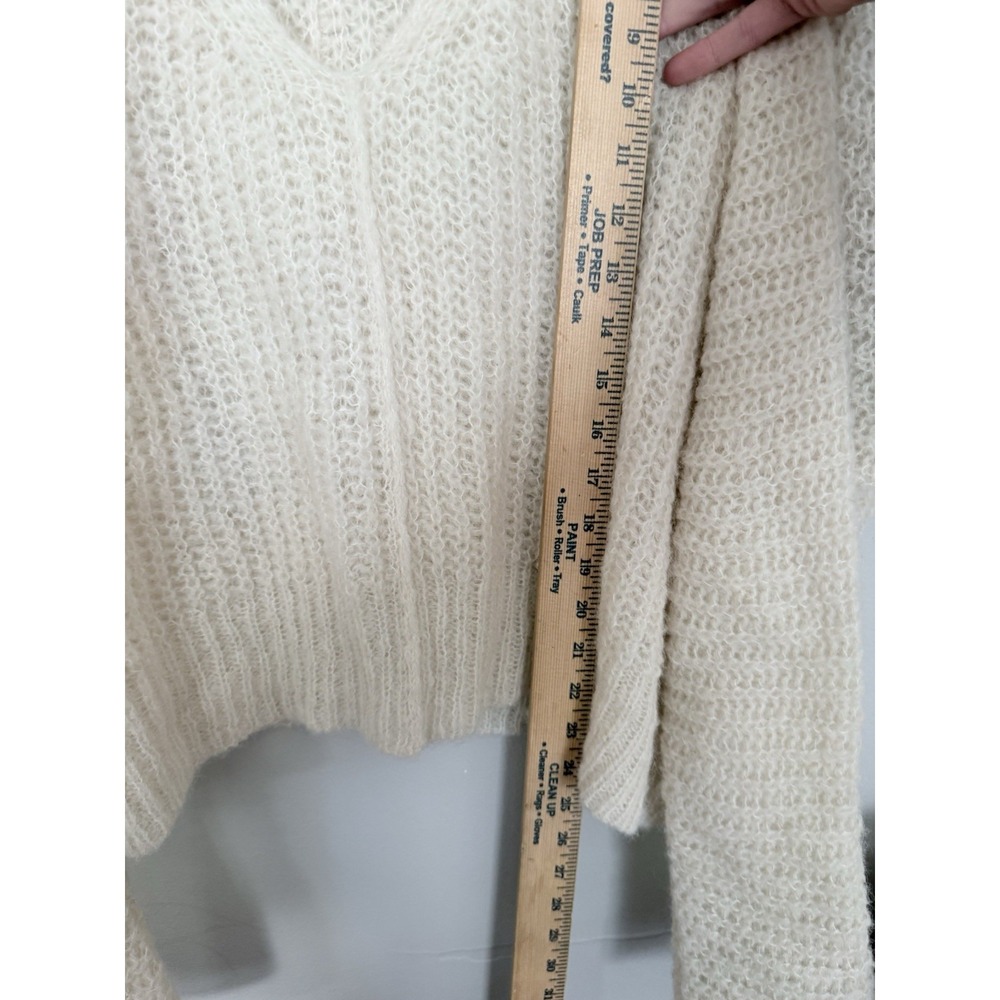 Free People Moonbeam Alpaca Sweater V Neck Oversized Lightweight Slouchy Size S - Picture 3 of 6